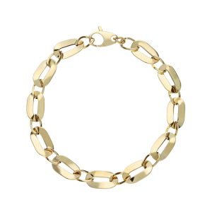 18k Gelbgold Oval Kette...
