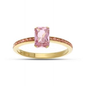 18 Karat Gelbgoldring mit...