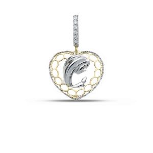 18 Karat Gold Madonna Herz...