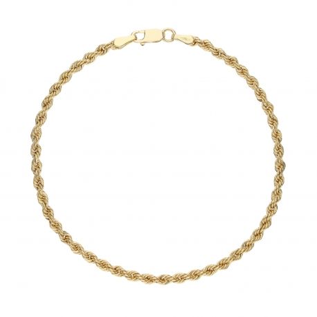 Rękawica z sznurka w złocie żółtym 18k