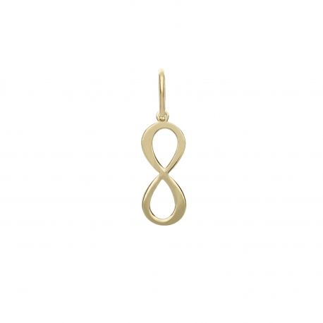Infinite hanger in 18k geel goud