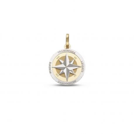 Pendentif Rose des vents de l'homme en 18 Carats Or