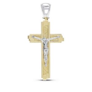 Gelbgold Kreuz und Weiß 18...