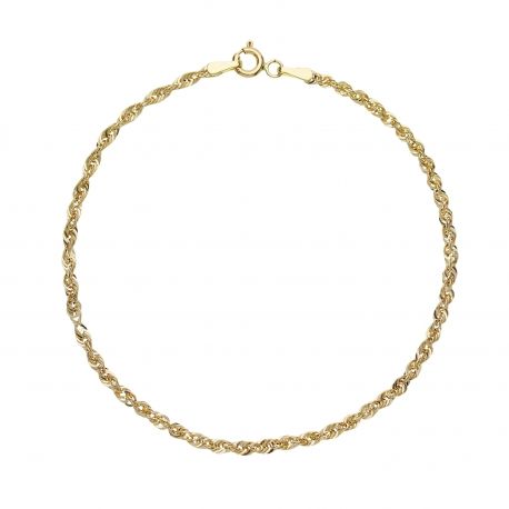 Braceletă textură americană Aur galben 18k