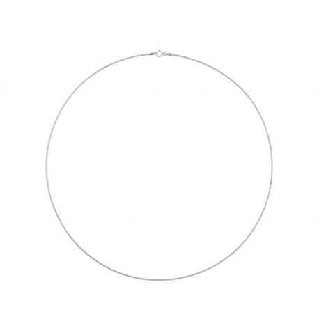 18 karatų baltojo aukso „Cavetto“ modelio vėrinys