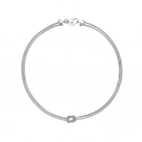 Pulsera de oro blanco de 18k