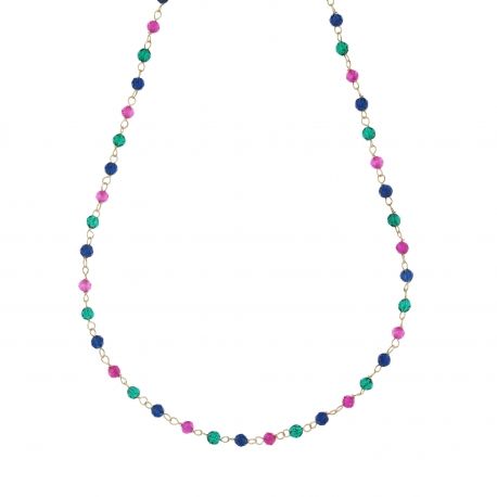 18k gul guld med färgade skruvar