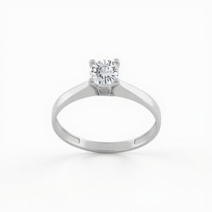 Bague solitaire en or blanc...