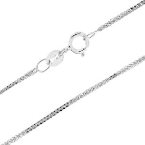 Retiazka z 18k bieleho zlata