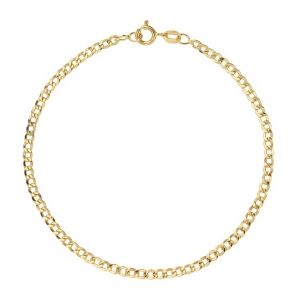Pulseira Curb em ouro...