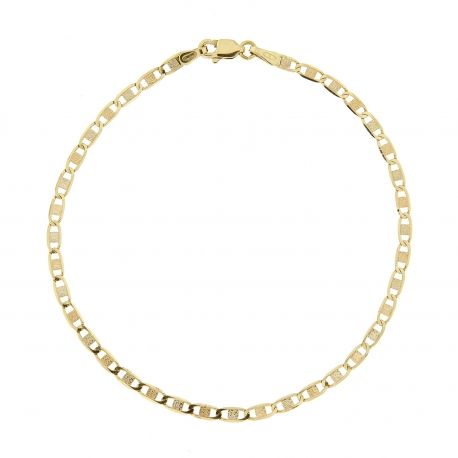 Pulsera de oro tricolor de 18 quilates para hombre