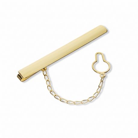 18k geelgouden stropdasclip voor heren
