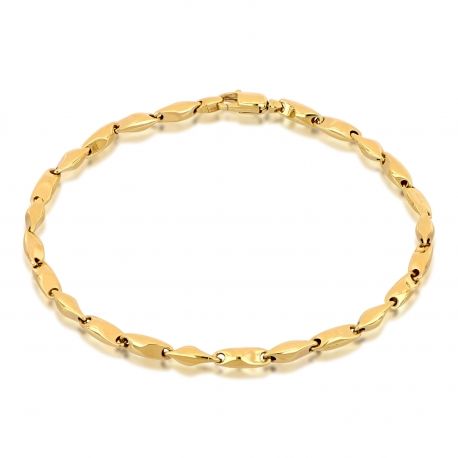 Трубчатый браслет из 18-каратного желтого золота