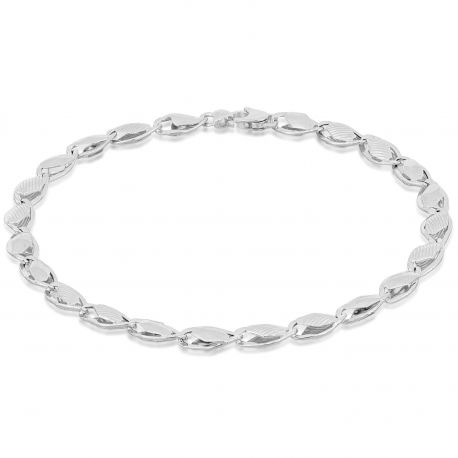 Bracelet en or blanc 18 carats avec inserts