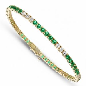 Pulsera de tenis de oro...