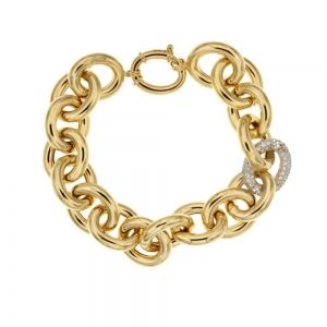 Pulseira feminina em ouro...