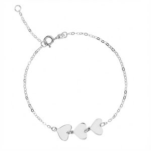 Bracciale con Tre Cuori in...