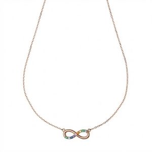 Collana Infinito con Pietre...