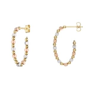 Orecchini Ovali con Sfere e...