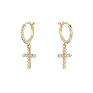 18 karat guld kors hoop...