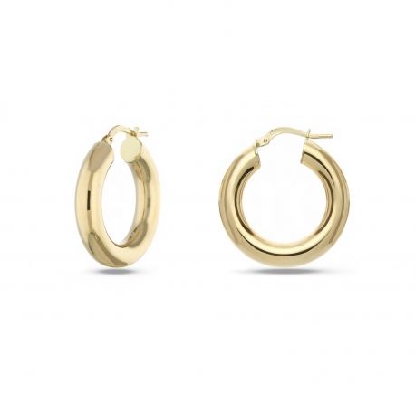 Pendientes de aro de oro amarillo de 18 quilates