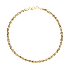 18 karat gult guld reb armbånd