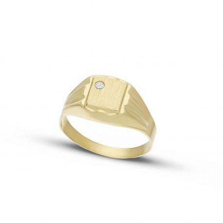 Anello Da Mignolo in Oro 18 Giallo 18k