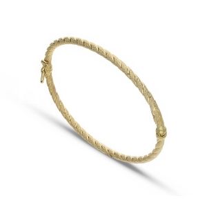 Pulsera rígida moleteada de...