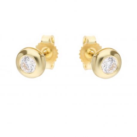Boucles d'oreilles Point Light en or jaune 18 carats