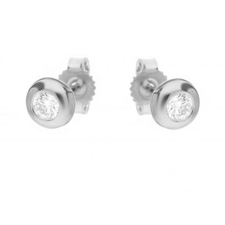Boucles d'oreilles pendantes en or blanc 18 carats