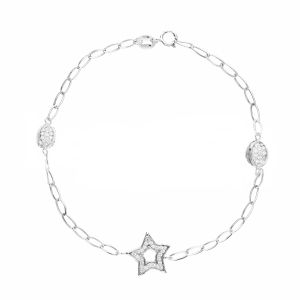 Star Bracelet with Resin...
