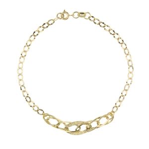 18k Gold Chain Bracelet for...