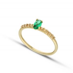 Anello Solitario Oro Giallo...