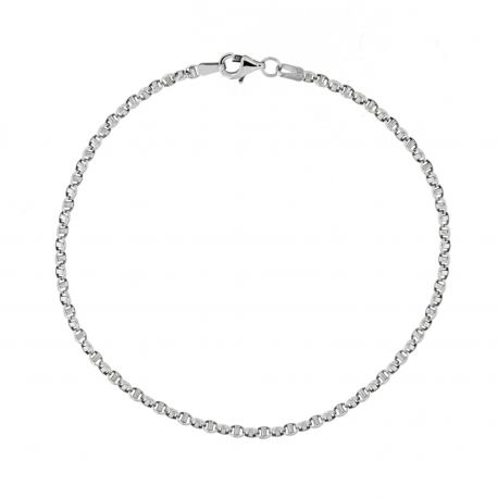 Pulseira minimalista em ouro branco 18k