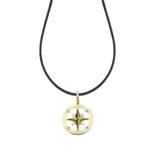 Collana Rosa dei Venti Oro...