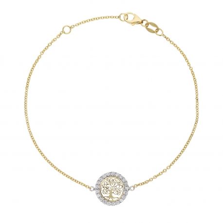 18k Gold Tree of Life Bracelet
